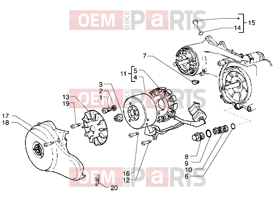PIAGGIO Engine » Flywheel magneto