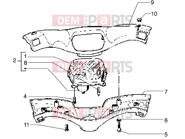 PIAGGIO Handlebars » Speedometers kms.-Handlebar covers