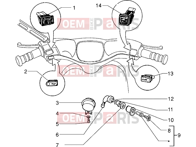 PIAGGIO Electrical system » Electrical devices