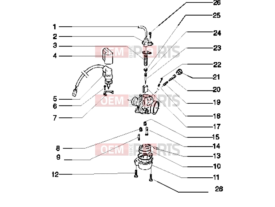 PIAGGIO Engine » Carburettor