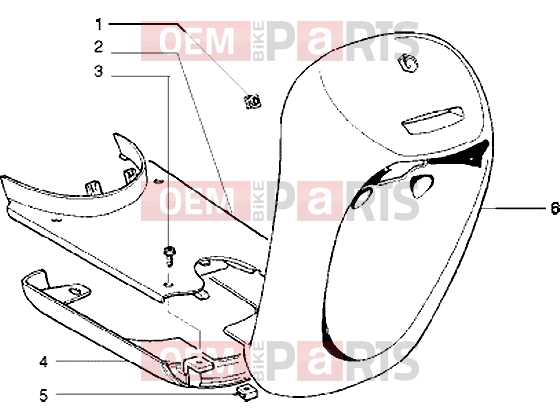 PIAGGIO Chassis » Front shield-Footboard-Spoiler