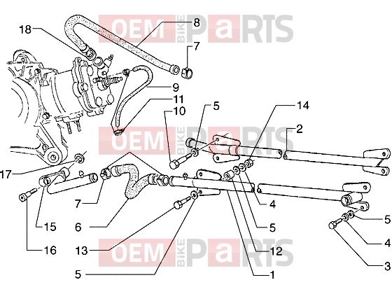 PIAGGIO Engine » Cooling piping