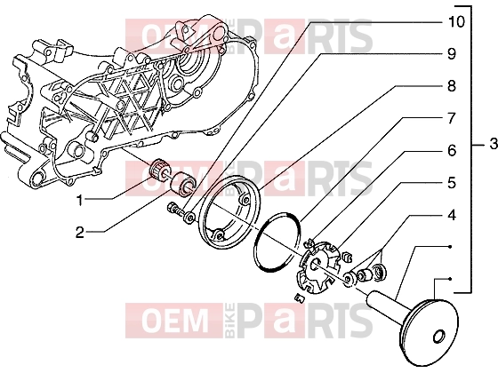 PIAGGIO Engine » Driving pulley