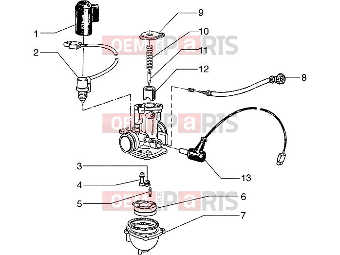 PIAGGIO Engine » Carburettor