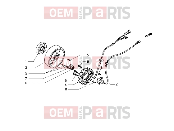 PIAGGIO Engine » Flywheel magneto