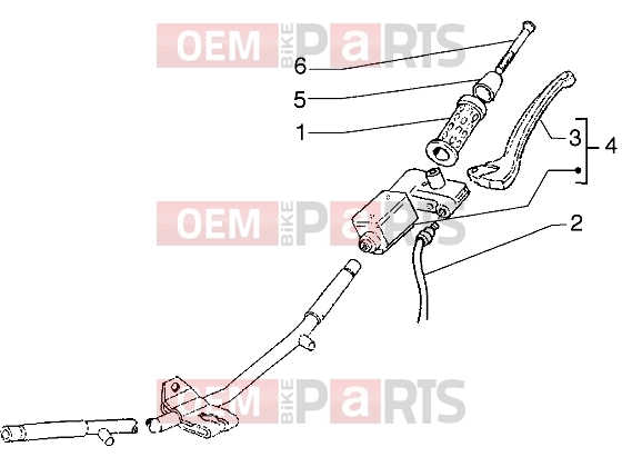 PIAGGIO Handlebars » Handlebars component parts