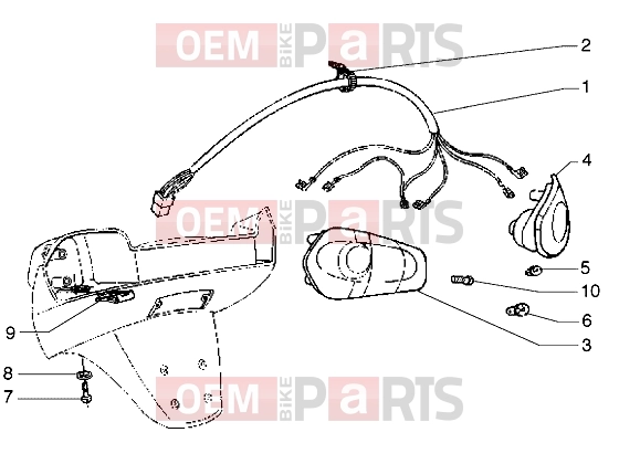 PIAGGIO Electrical system » Tail lamp