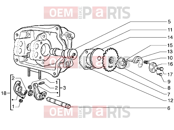 PIAGGIO Engine » Rocker levers support