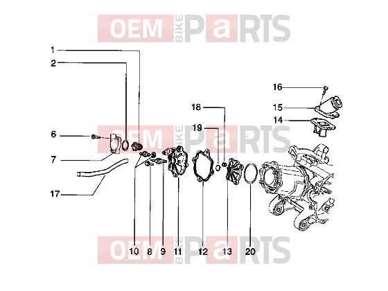 PIAGGIO Engine » Cylinder head and induction pipe