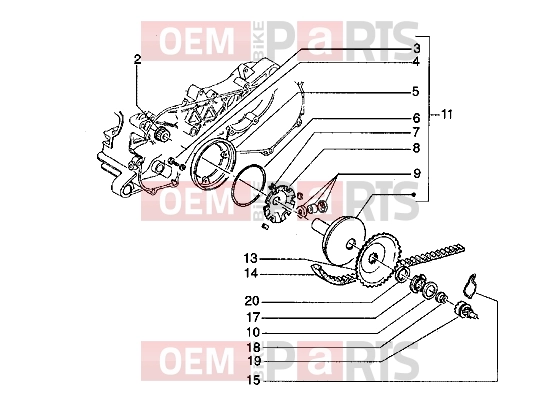 PIAGGIO Engine » Driving pulley