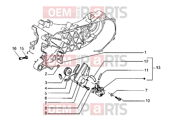 PIAGGIO Engine » Oil pump
