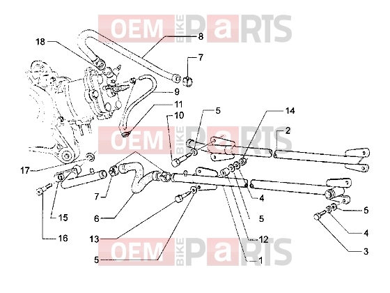 PIAGGIO Engine » Cooling piping