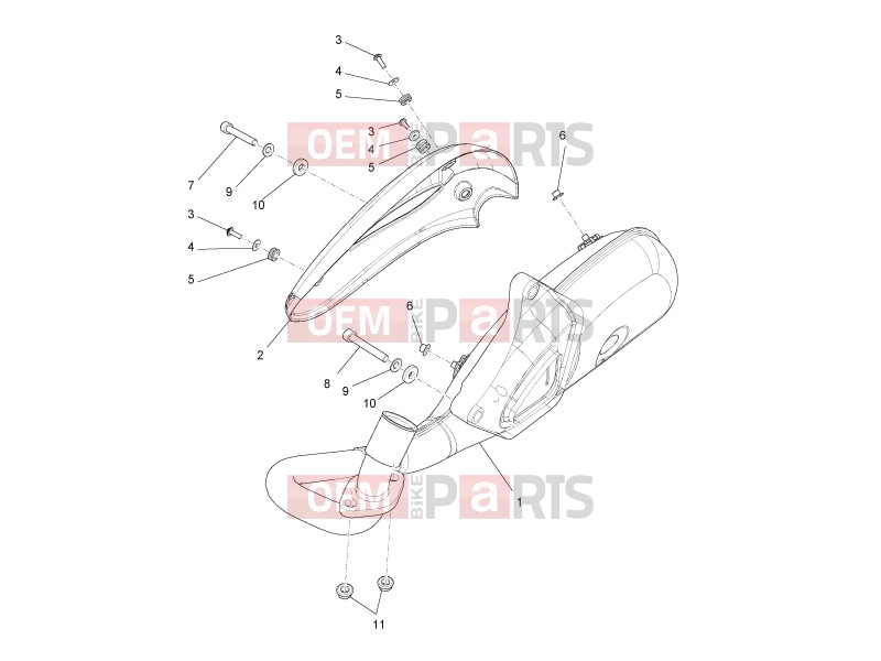 PIAGGIO Liberty 125 4T 2V Engine » Silencer