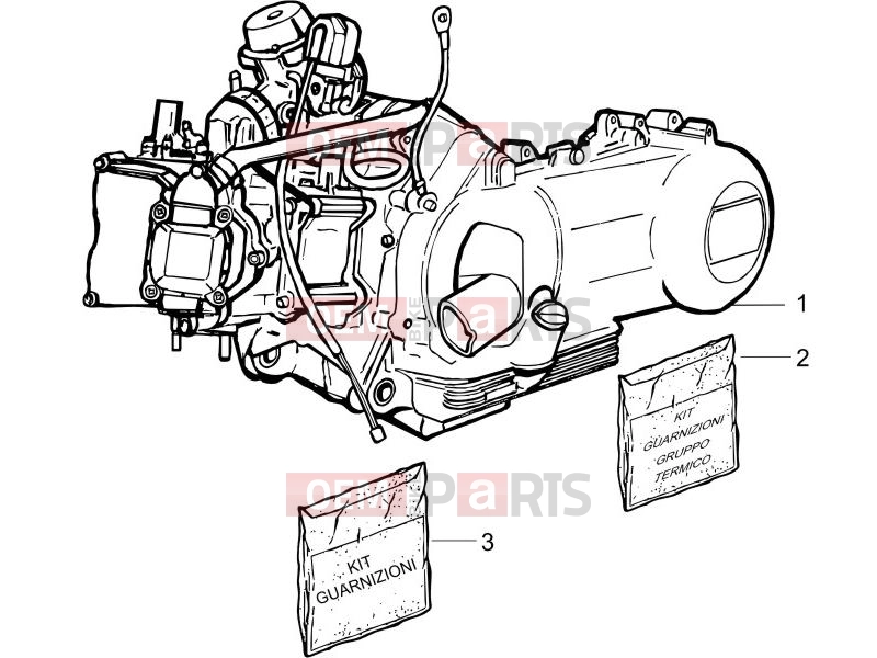 PIAGGIO Liberty 125 Engine » Engine, assembly