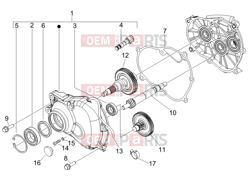 PIAGGIO Liberty 125 Engine » Reduction unit