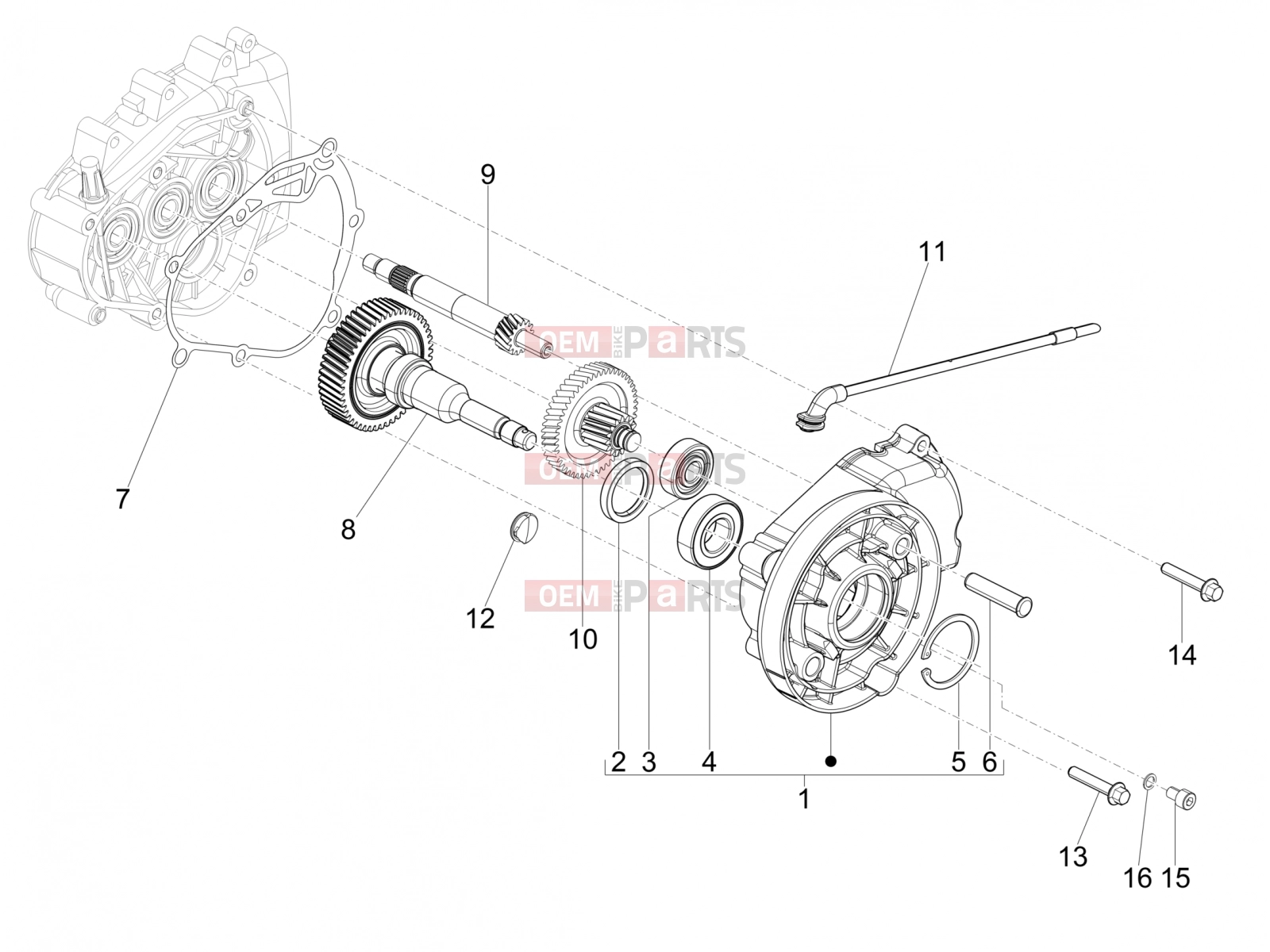 PIAGGIO Liberty 150 Engine » Reduction unit