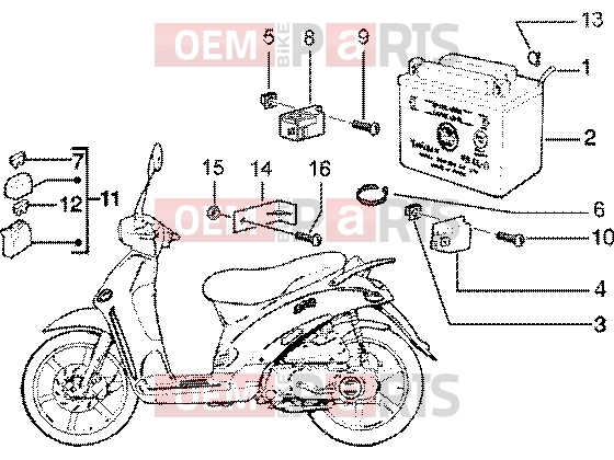 PIAGGIO Electrical system » Electrical device