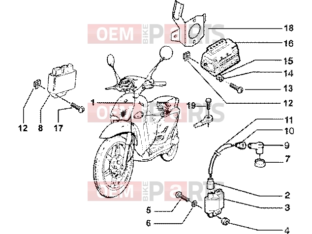 PIAGGIO bowdenek » electrical device