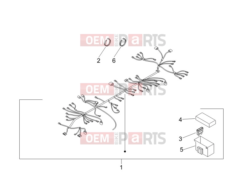 PIAGGIO Liberty 200 Electrical system » Main cable harness