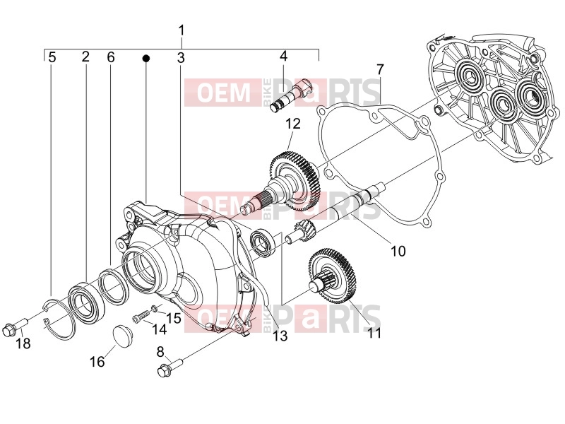 PIAGGIO Liberty 200 Engine » Reduction unit