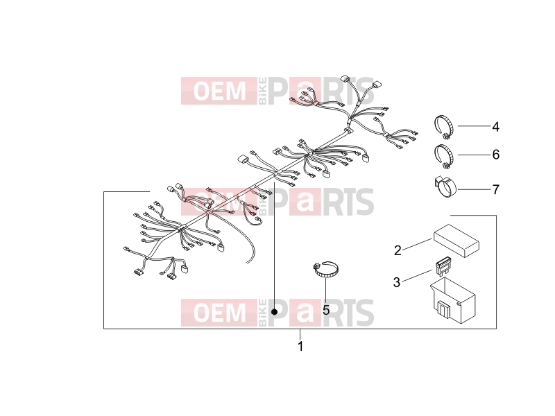 PIAGGIO Liberty 50 2T Electrical system » Main cable harness