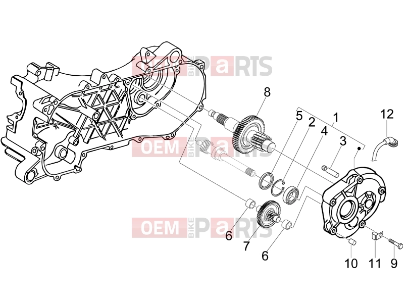 PIAGGIO Liberty 50 2T Engine » Reduction unit