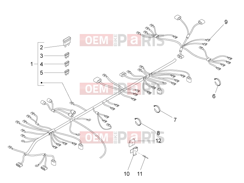 PIAGGIO Liberty elettrico PPT (E) Electrical system » Main cable harness