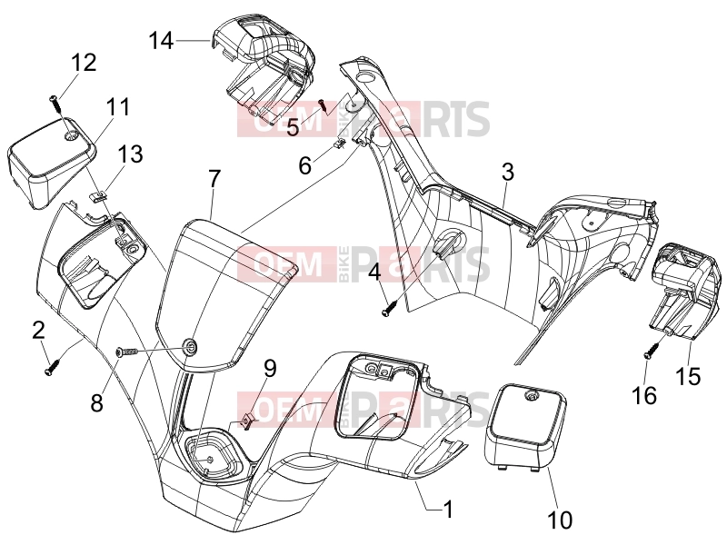 PIAGGIO MP3 250 Handlebars/Steering » Handlebars coverages