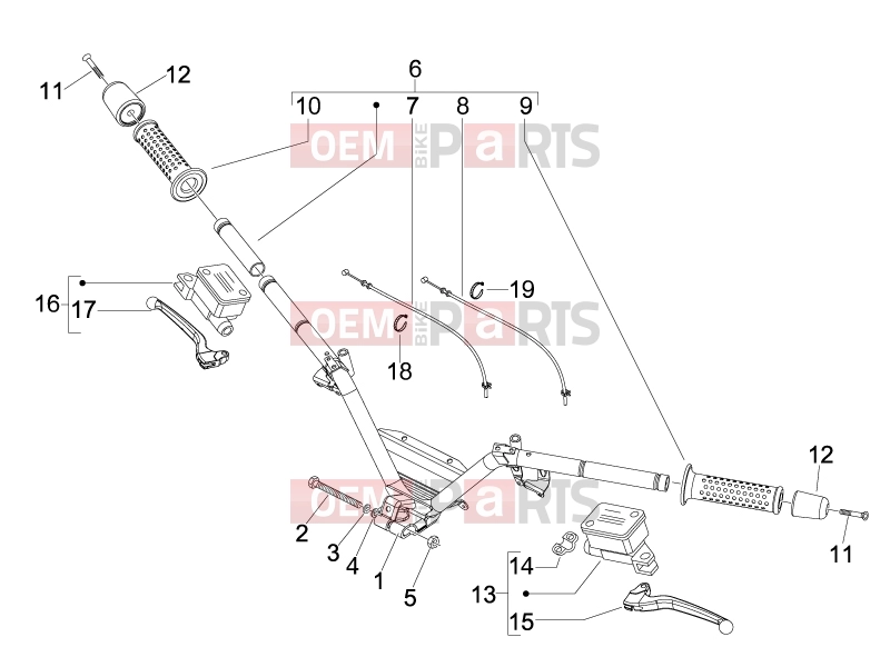 PIAGGIO MP3 250 ie LT Handlebars/Steering » Handlebars - Master cil.