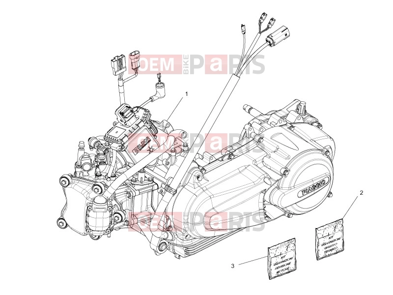 PIAGGIO MP3 300 YOUrban LT ERL Engine » Engine, assembly