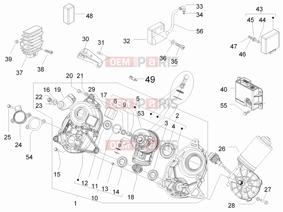PIAGGIO MP3 400 ie Electrical system » Voltage Regulators - Electronic Control Units (ecu) - H.T. Coil