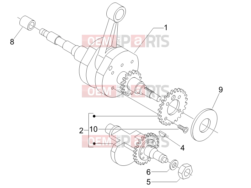 PIAGGIO MP3 400 ie Engine » Crankshaft