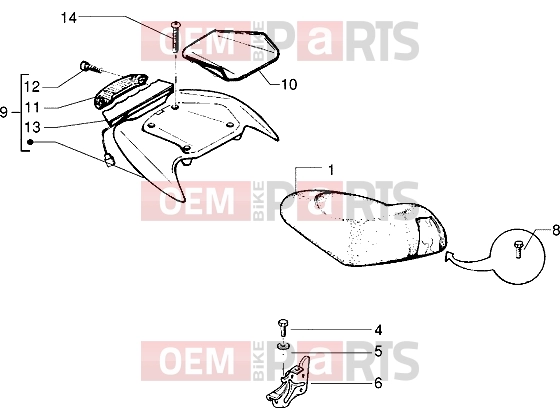 PIAGGIO Chassis » Saddle