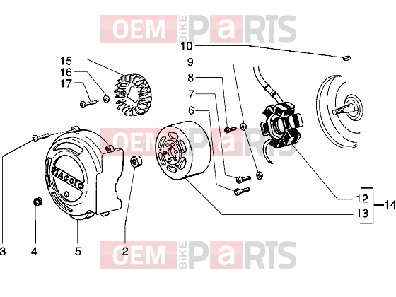 PIAGGIO Engine » Flywheel magneto