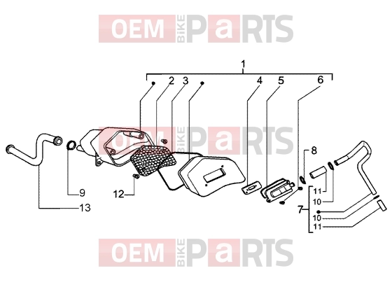 PIAGGIO Engine » Secondary air box