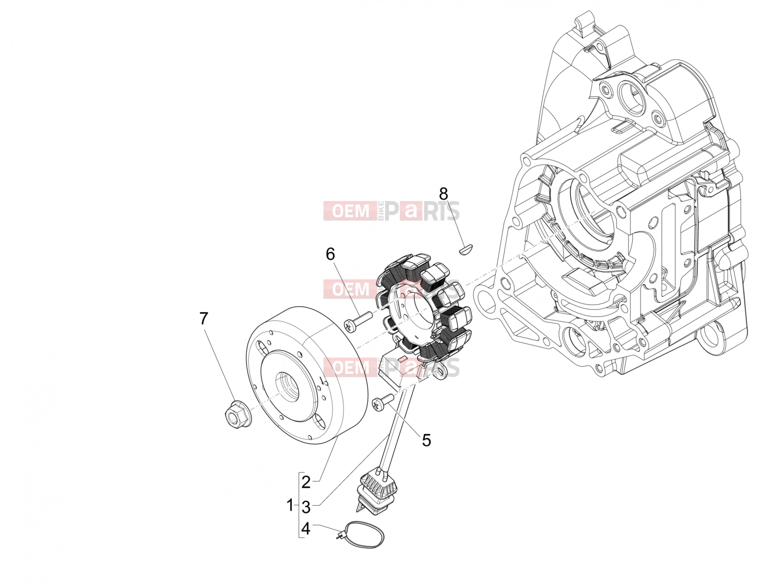 PIAGGIO NRG Power DD Engine » Flywheel magneto