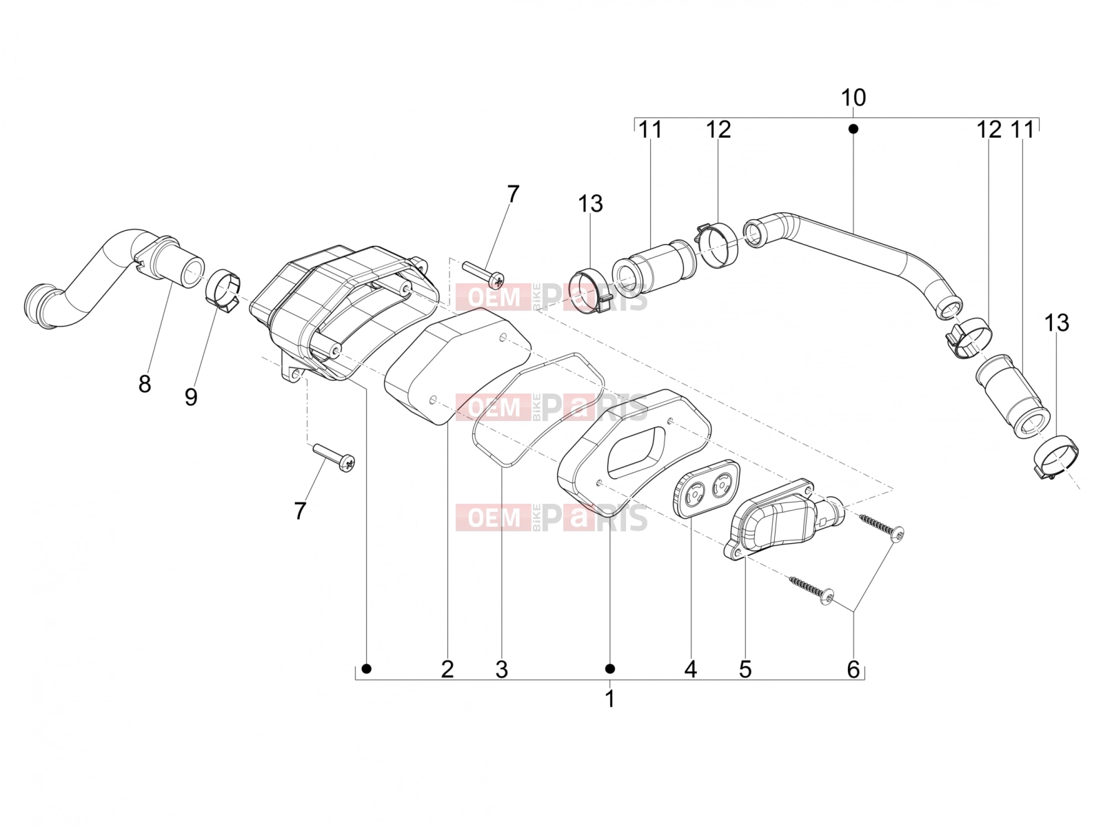 PIAGGIO NRG Power DD Engine » Secondary air box