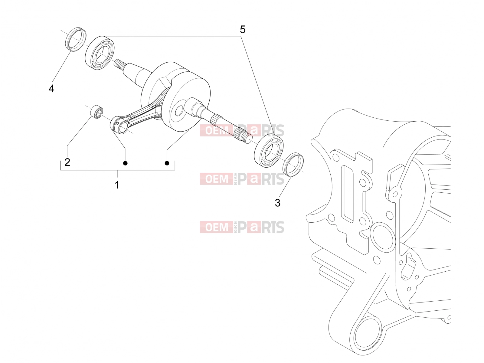 PIAGGIO NRG Power DD Engine » Crankshaft