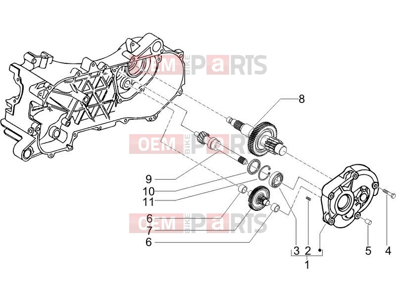 PIAGGIO NRG Power DD Serie Speciale Engine » Reduction unit