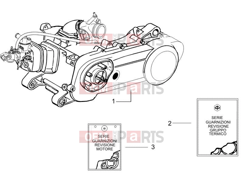 PIAGGIO NRG Power Purejet Engine » Engine, assembly