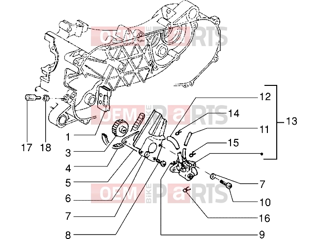 PIAGGIO Engine » Oil pump