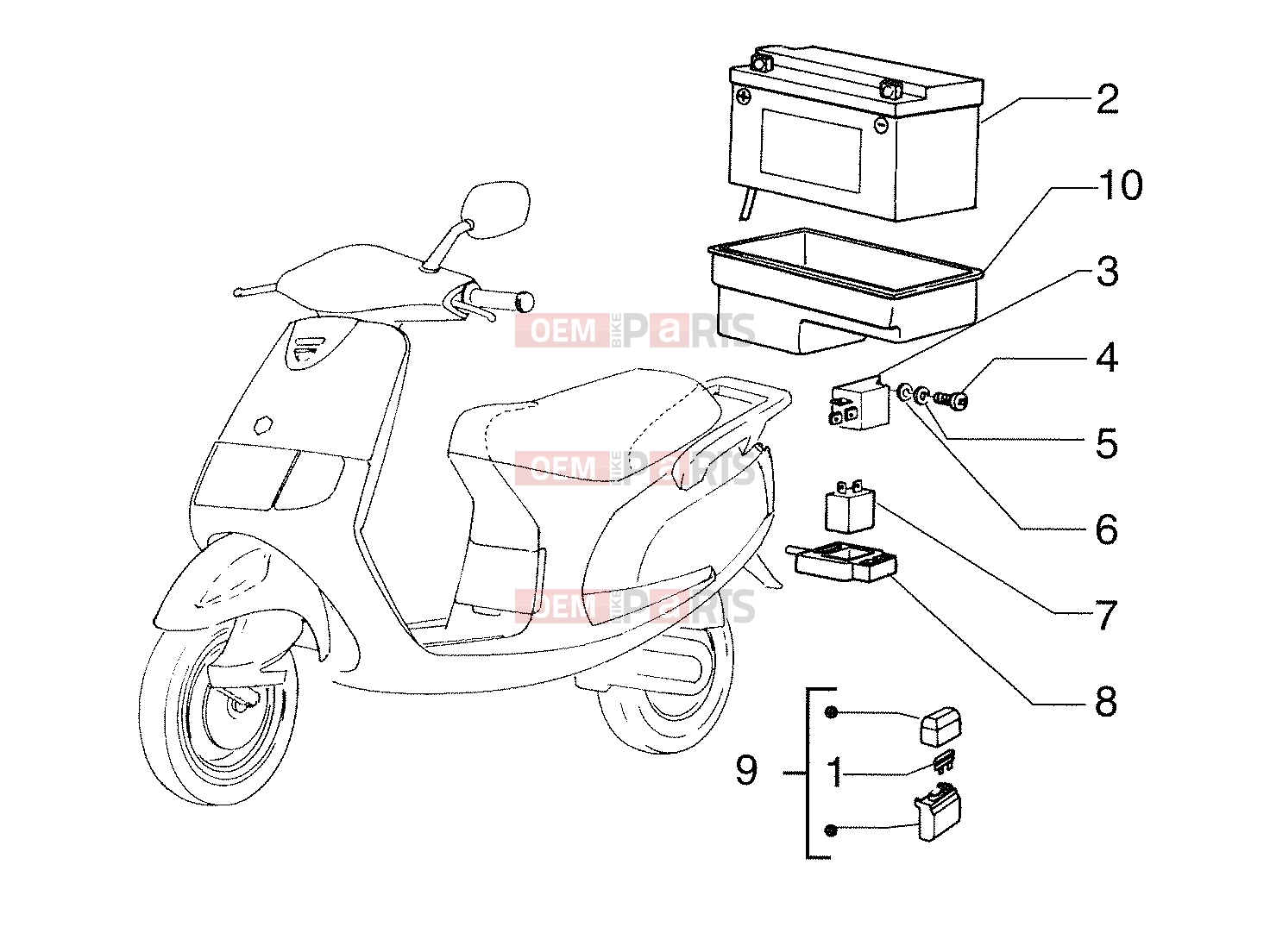 PIAGGIO elektromos rendszer » electrical systems