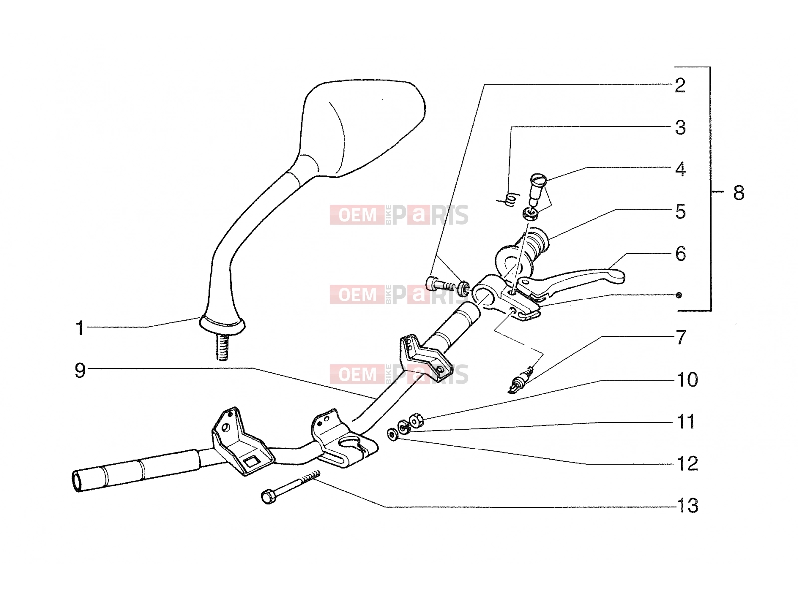 PIAGGIO Handlebar - Controls » Electrical systems