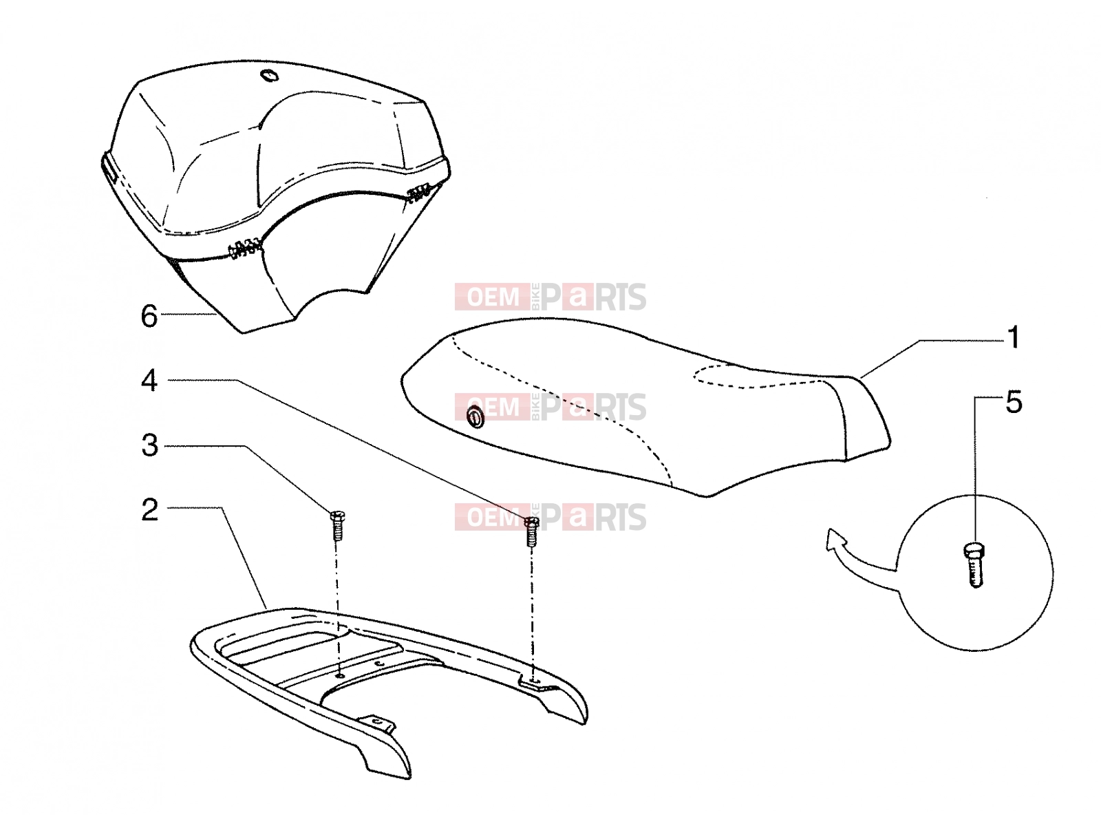 PIAGGIO Frame » Saddle