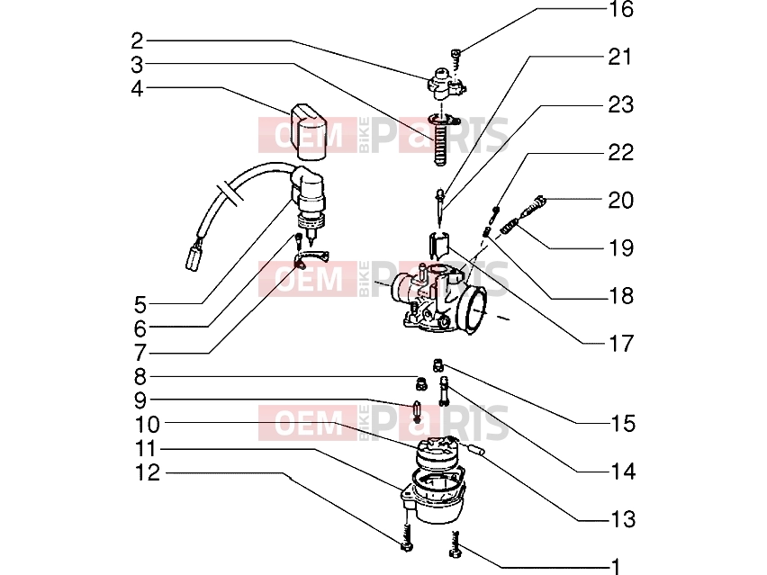 PIAGGIO Engine » Carburettor