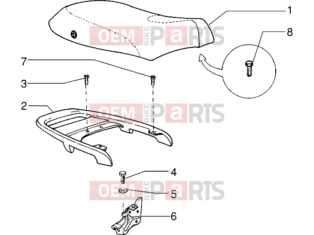 PIAGGIO Chassis » Saddle
