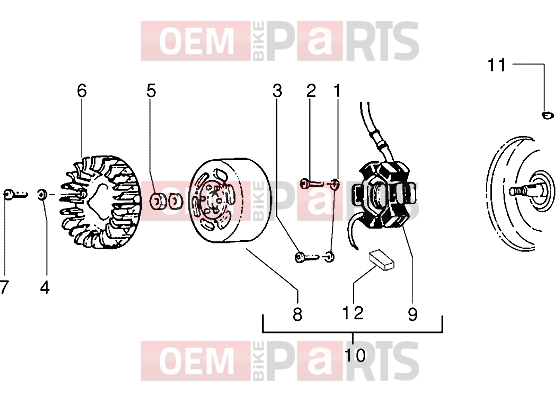 PIAGGIO Engine » Flywheel magneto