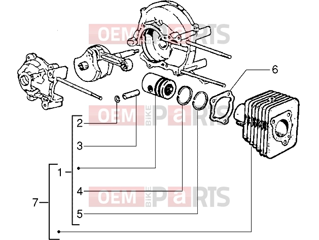 PIAGGIO Engine » Cylinder-piston,assy