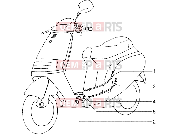 PIAGGIO bowdenek » bowdenek