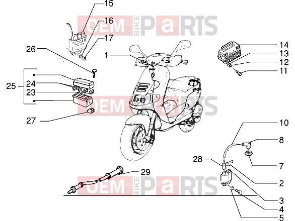 PIAGGIO Electrical system » Electrical devices